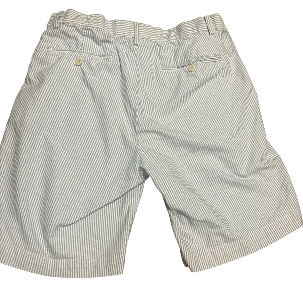 Ralph Lauren Polo Golf Striped Shorts 32 Blue White Cotton Preppy Classic - Picture 6 of 9